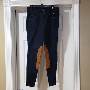 Kerrits denim knee patch breeches, size medium NWOT.